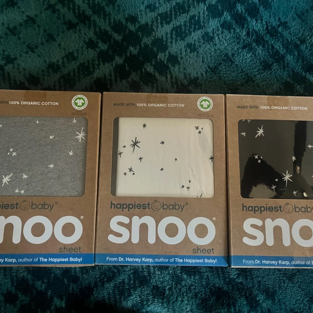 Happiest Baby Snoo Starry Sheet Set - Gray, White, Black - Picture 1 of 1